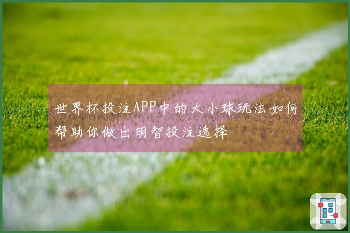 世界杯投注APP中的大小球玩法如何帮助你做出明智投注选择