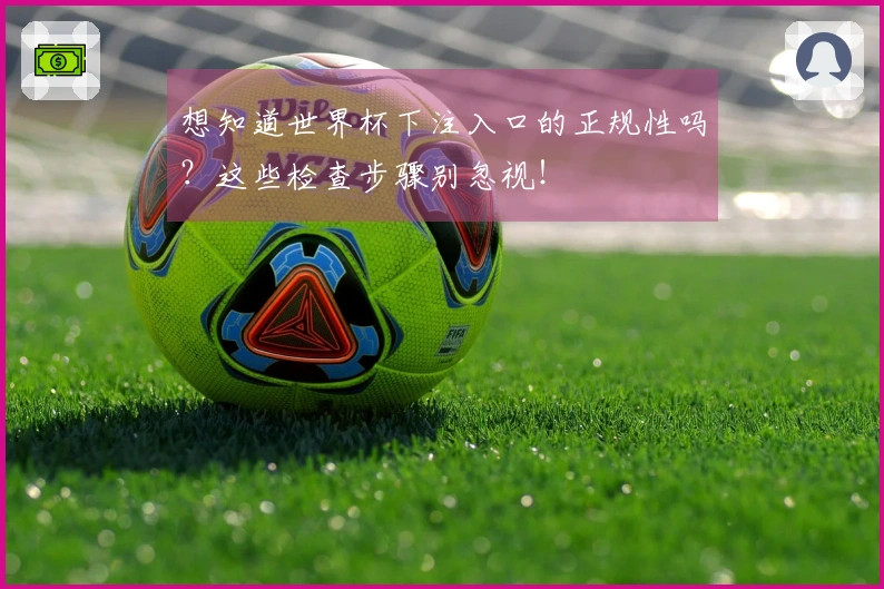 想知道世界杯下注入口的正规性吗？这些检查步骤别忽视！
